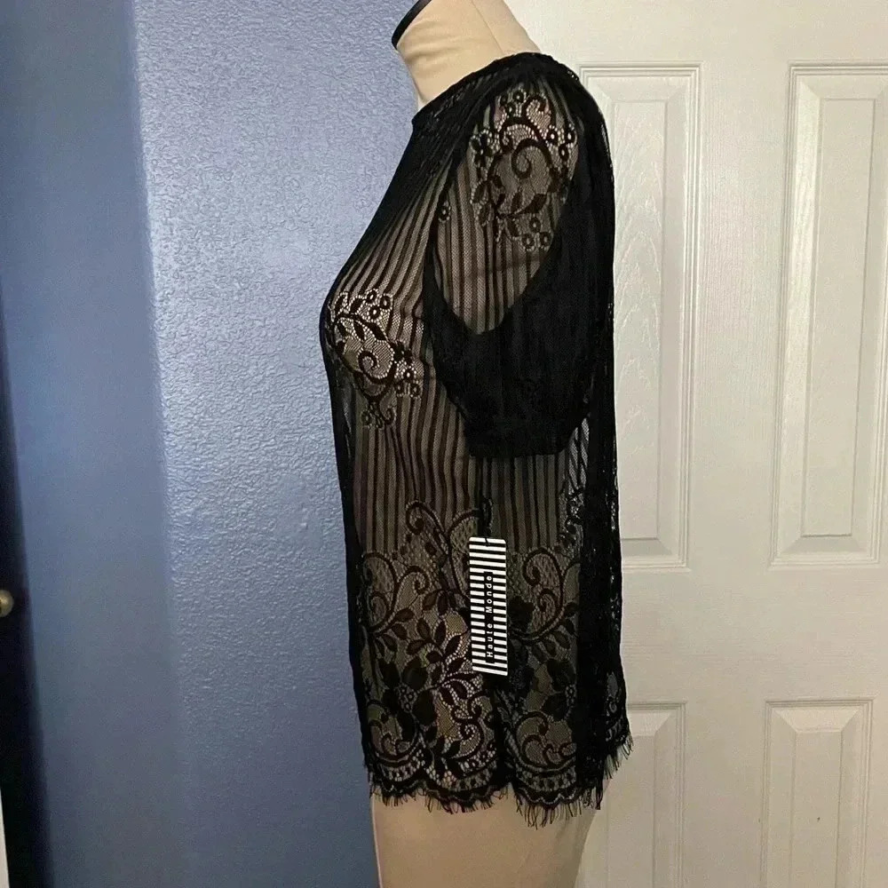 Black Lace Top​​​​ - Picture 4 of 8